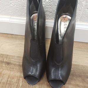 Ankle Leather high heels boots Guess